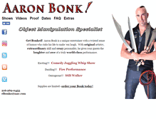 Tablet Screenshot of aaronbonk.com